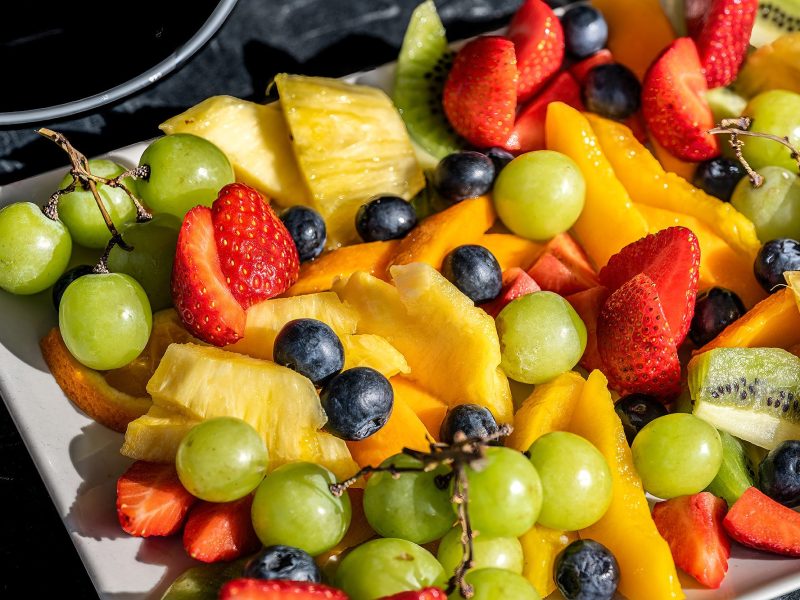 frutas coloridas del mediterráneo